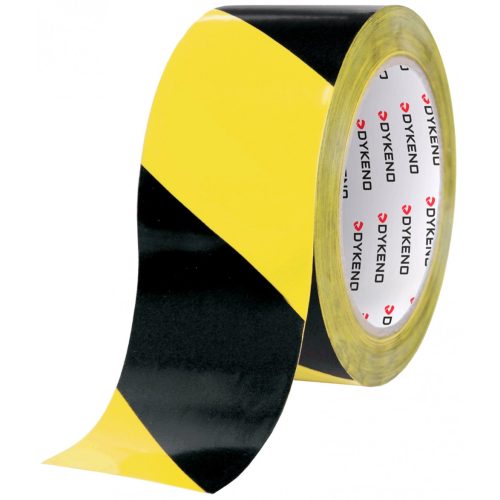 Jelölő ragasztószalag 50 mm x 33 m, fekete-sárga