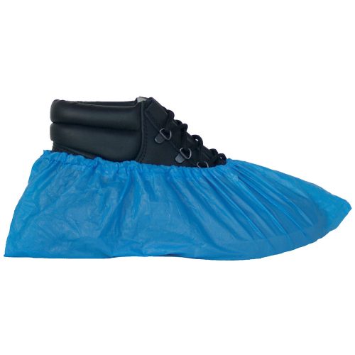 Kék polietilén cipővédő csomag 100