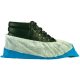 Cipővédő fehér pp felső, kék  csúszásgátló talppal csomag 50