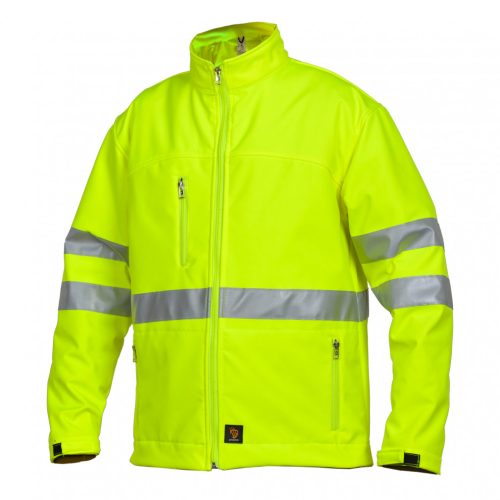  Softshell kabát HV sárga - méret XL