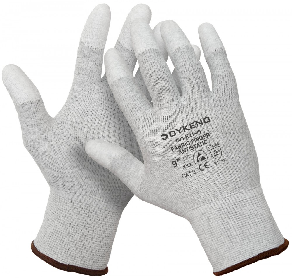 Fabric Finger Antistatic ujjbegyen mártott kesztyű, antisztatikus 06