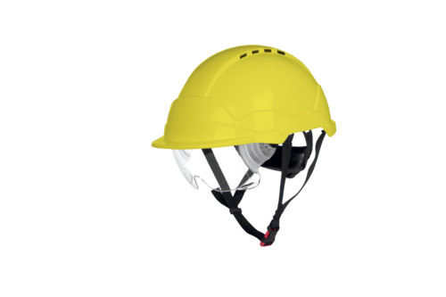 PHOENIX WIND sárga ABS ipari védősisak szellőző
